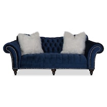 brittney blue sofa   