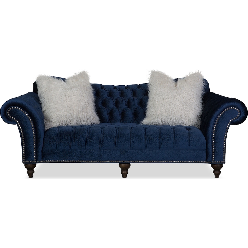 brittney blue sofa   