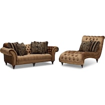 brittney dark brown  pc living room   