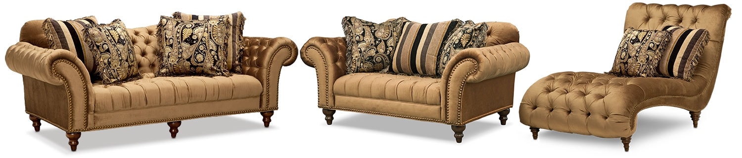 loveseat and chaise set