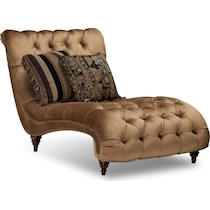 brittney dark brown chaise   