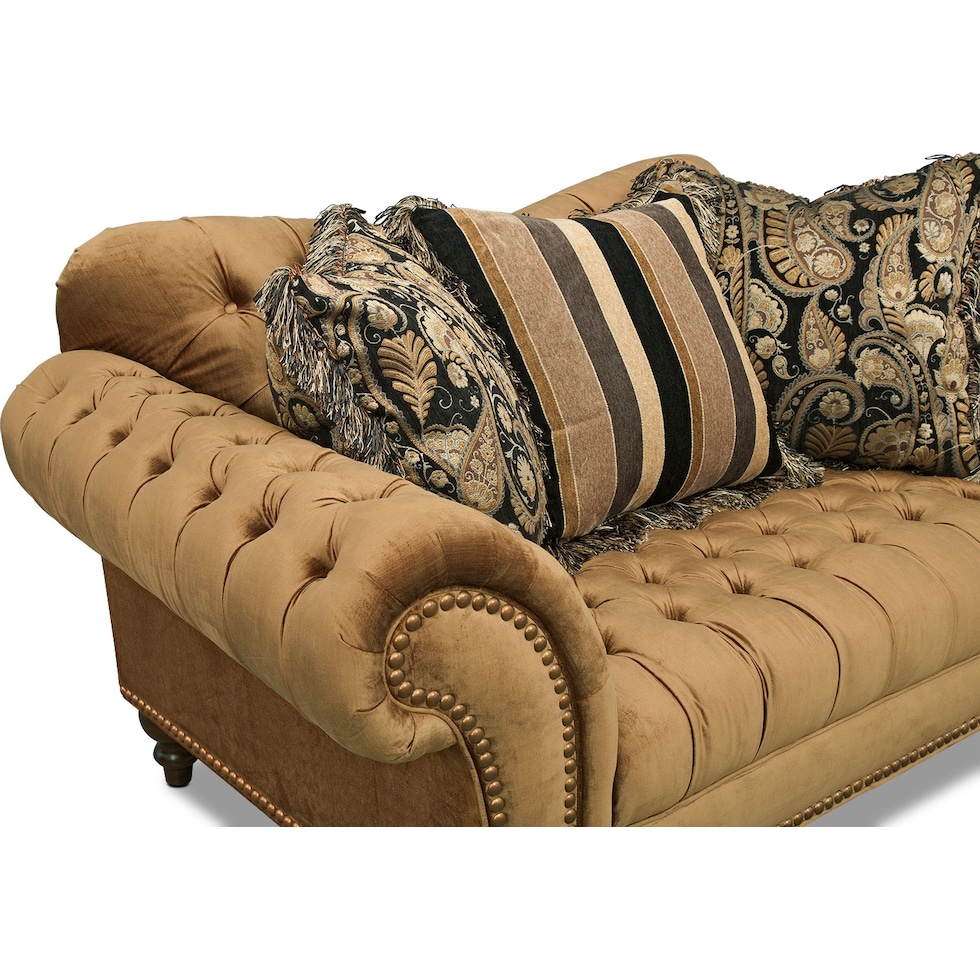 brittney dark brown loveseat   