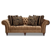 brittney dark brown sofa   
