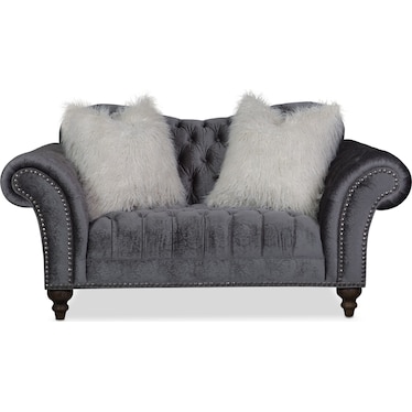 Brittney Loveseat - Charcoal