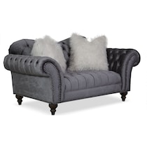 brittney gray loveseat   