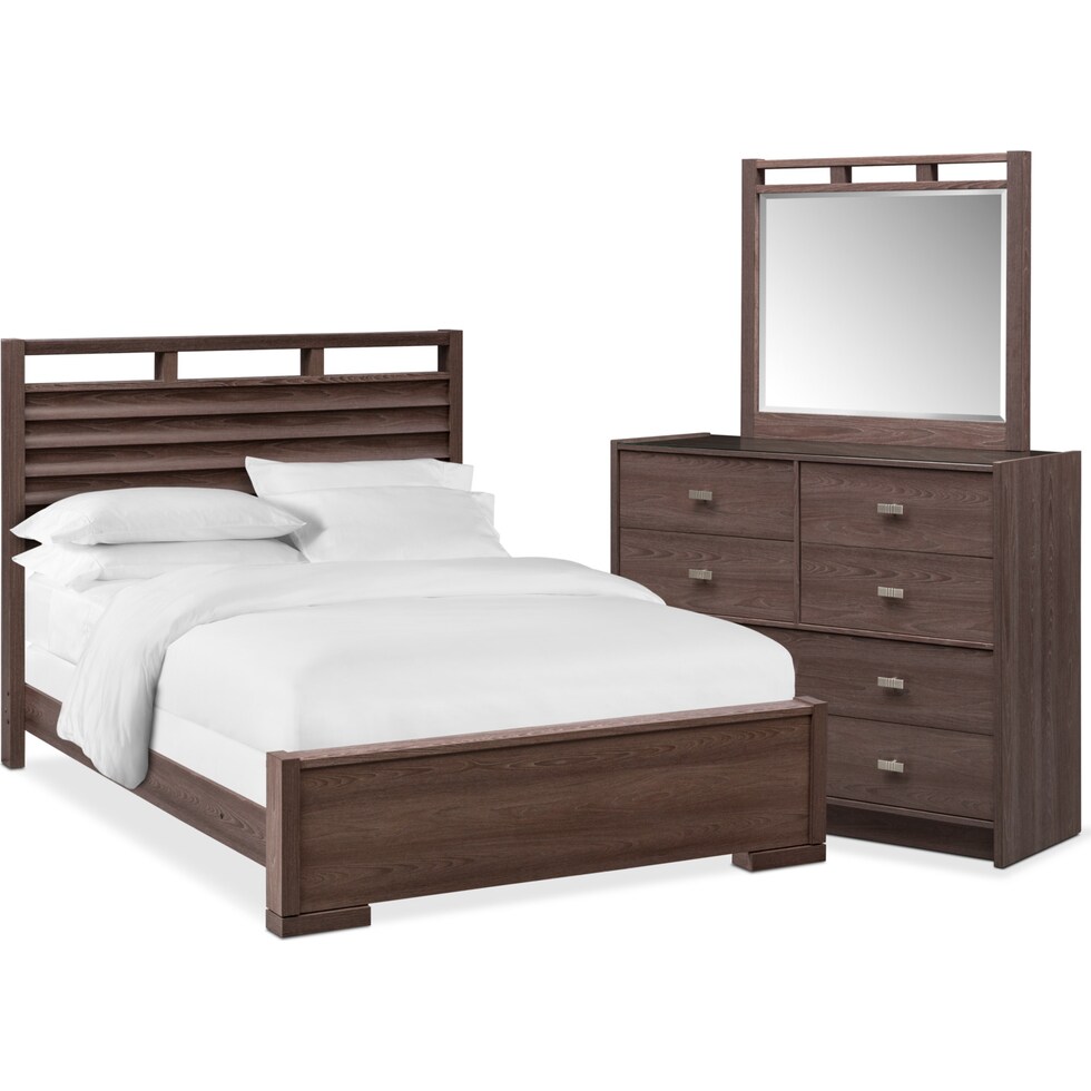 britto dark brown  pc king bedroom   