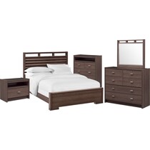 britto dark brown  pc queen bedroom   