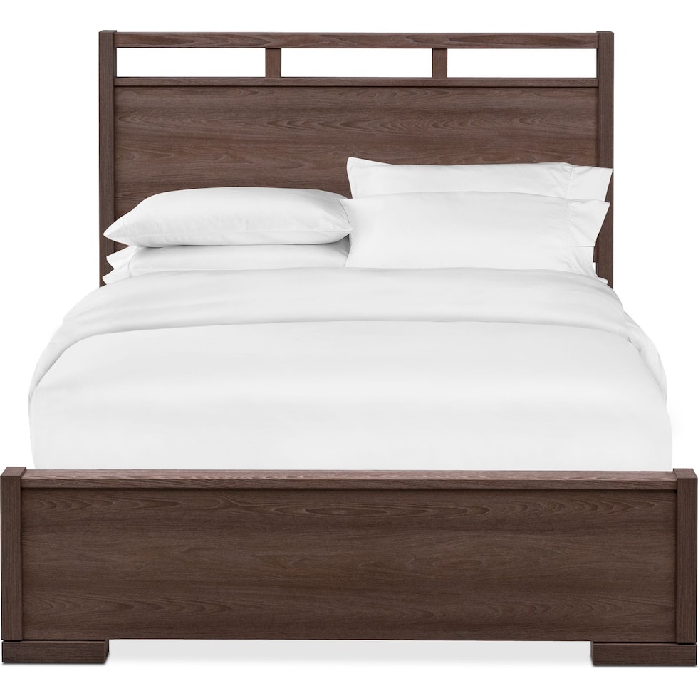 britto dark brown king bed   