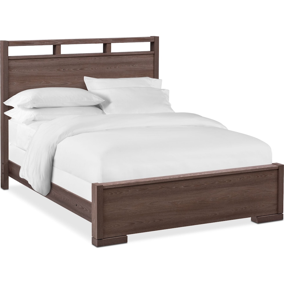 britto dark brown king bed   