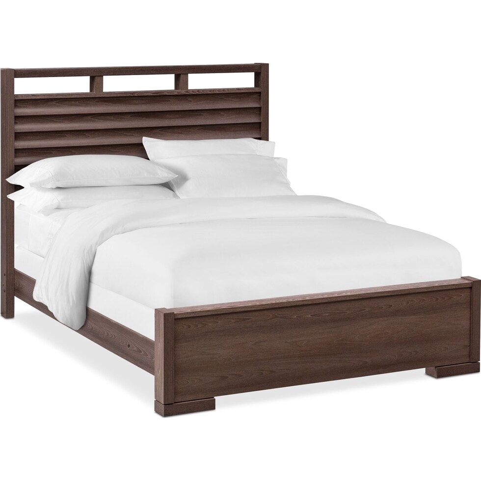 britto dark brown king bed   
