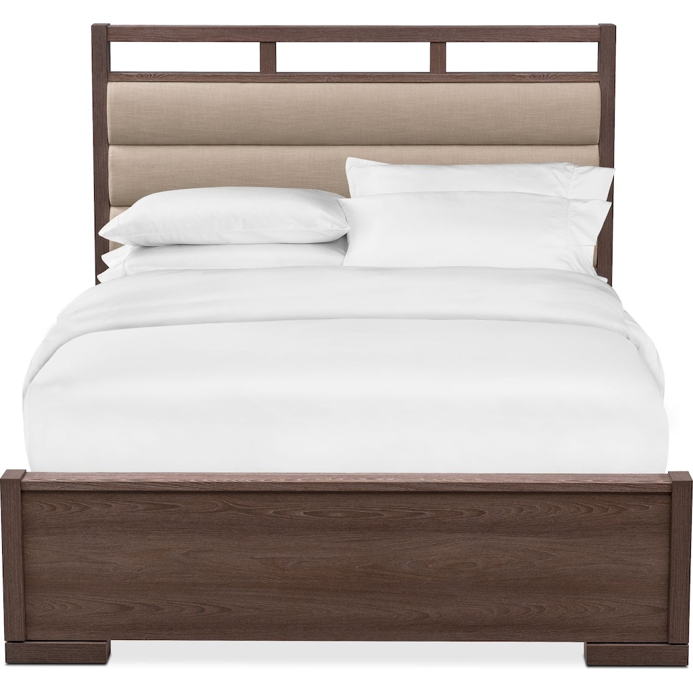 britto dark brown king bed   