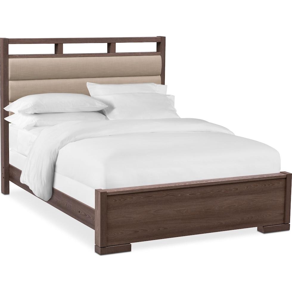 britto dark brown king bed   