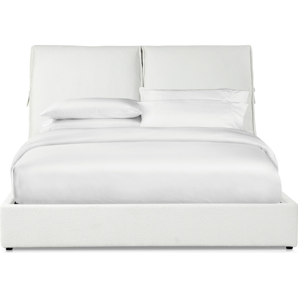 britton white king bed   