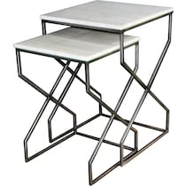brixie marble top nesting tables   