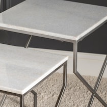 brixie marble top nesting tables   