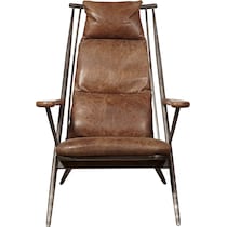 brodski light brown accent chair   