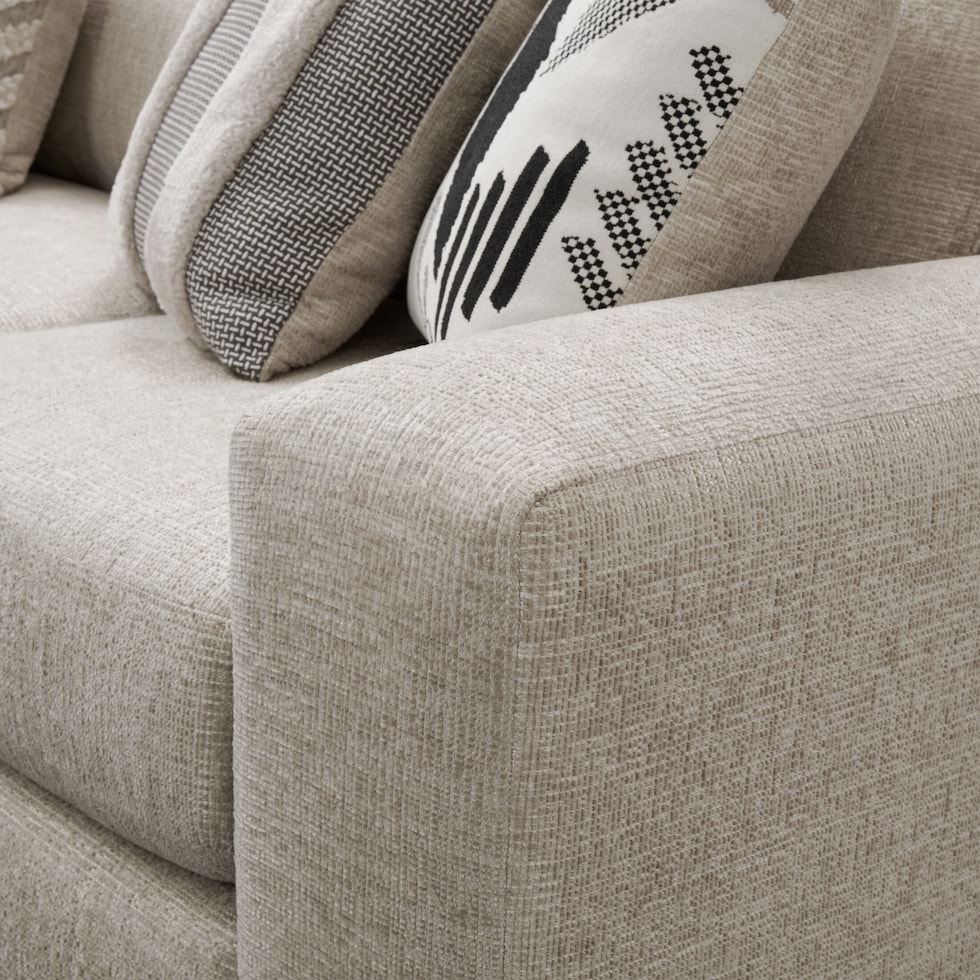 bromley neutral  pc sectional with left facing sofa   