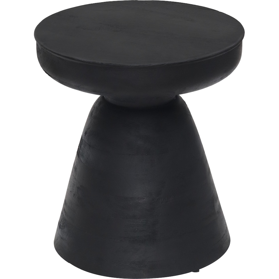 bronco black accent table   