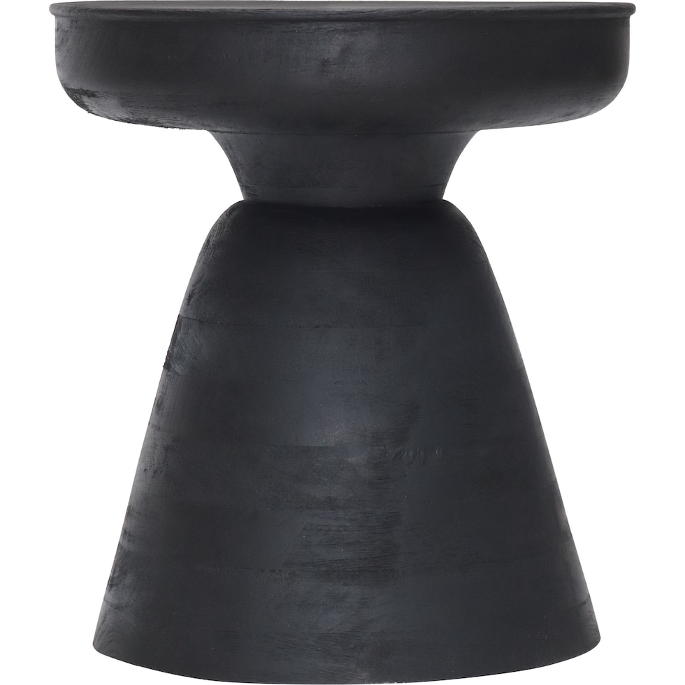 bronco black accent table   