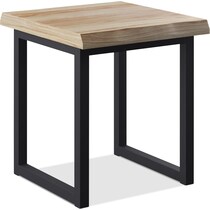 bronco light brown end table   