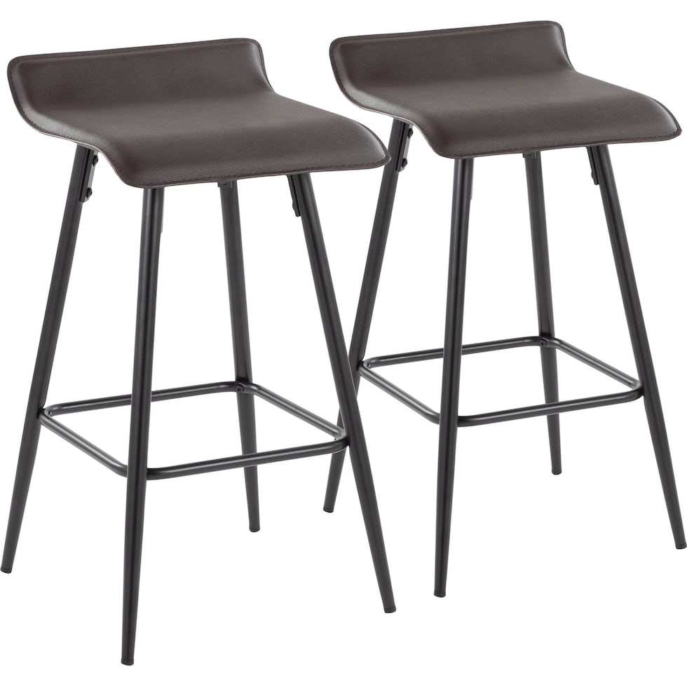 bronnie dark brown counter height stool   