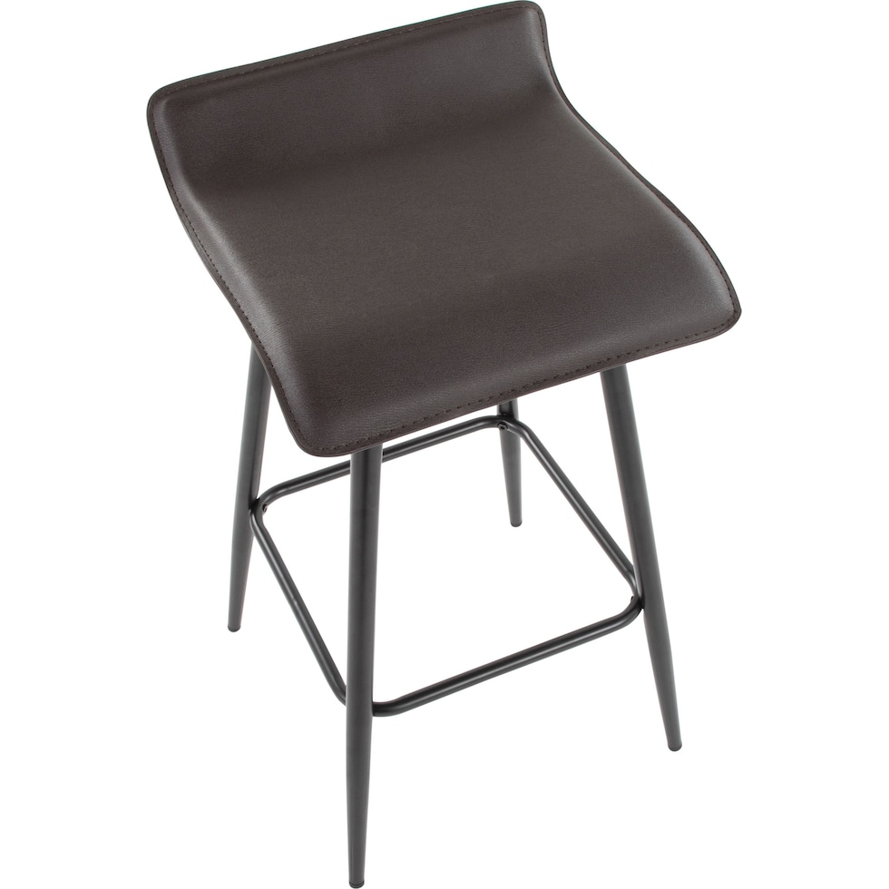 bronnie dark brown counter height stool   