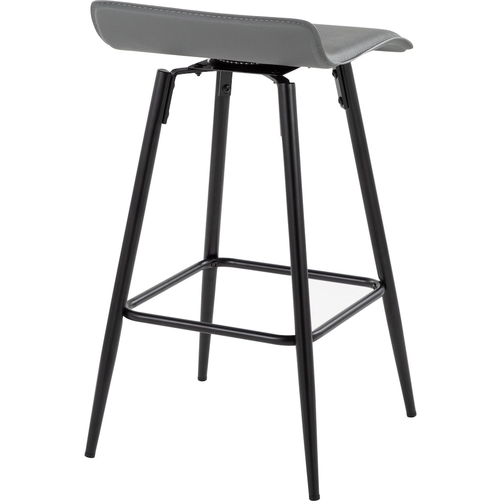 bronnie gray counter height stool   
