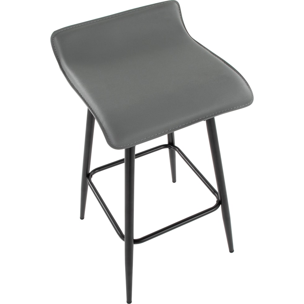 bronnie gray counter height stool   