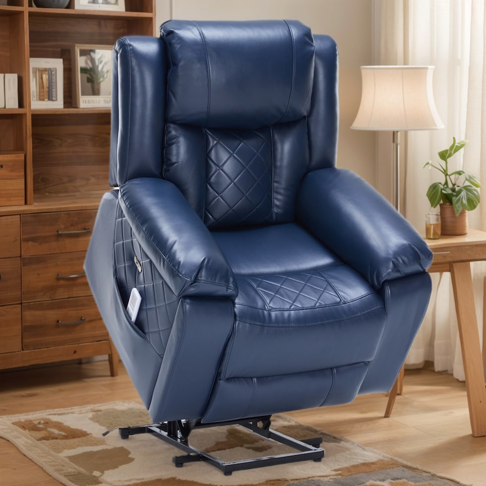 bronson blue lift chair   