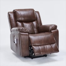 bronson dark brown lift chair   