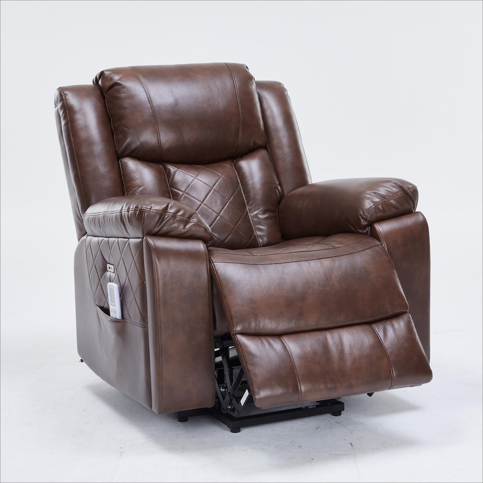 bronson dark brown lift chair   