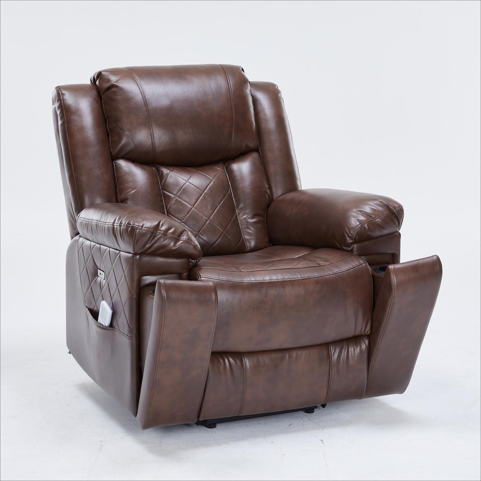 bronson dark brown lift chair   