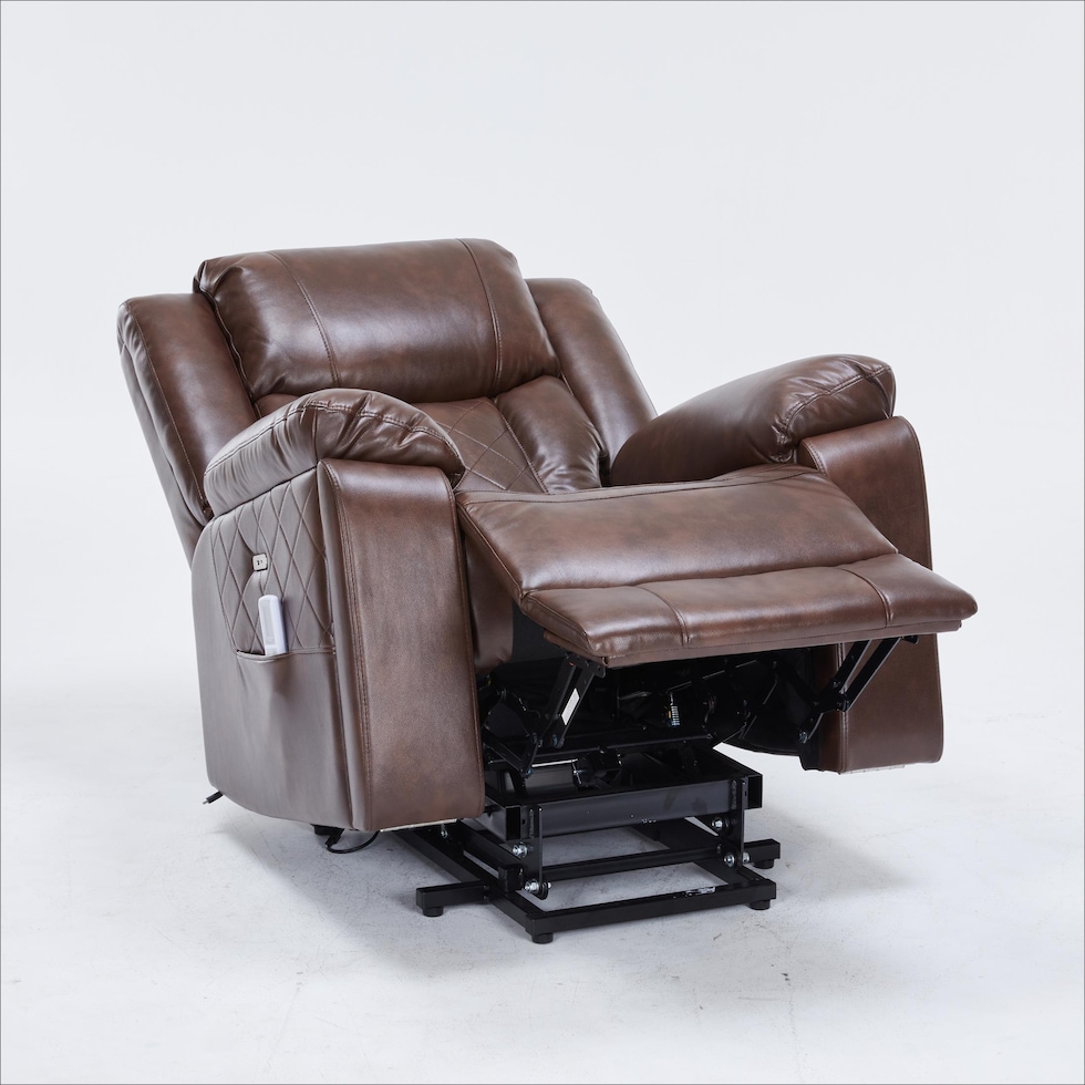 bronson dark brown lift chair   