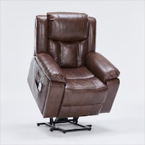 bronson dark brown lift chair   