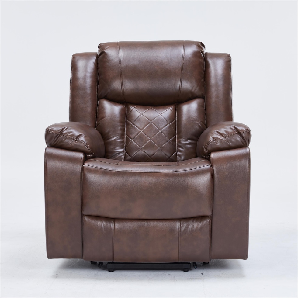 bronson dark brown lift chair   