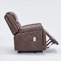 bronson dark brown lift chair   