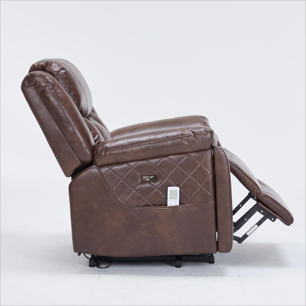bronson dark brown lift chair   