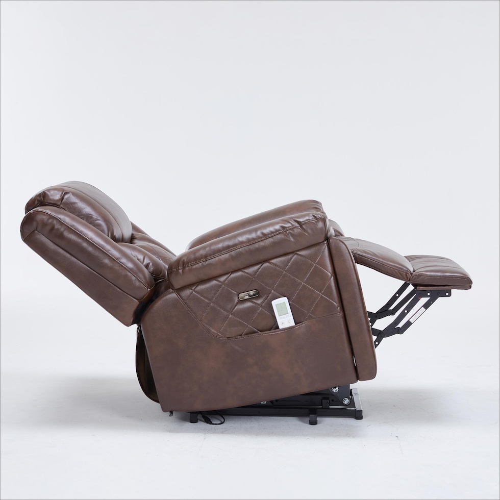 bronson dark brown lift chair   
