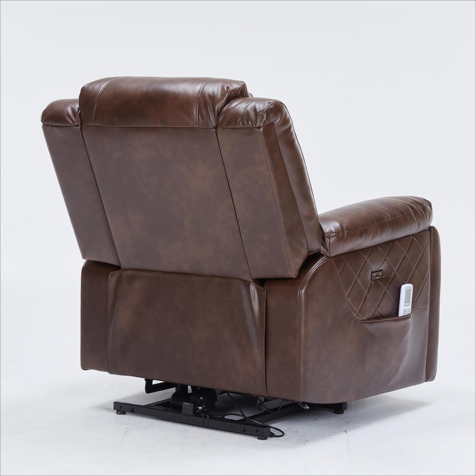 bronson dark brown lift chair   