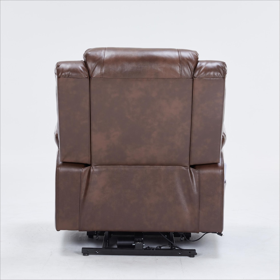 bronson dark brown lift chair   