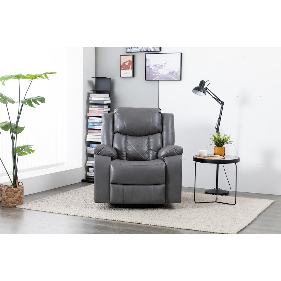 bronson gray lift chair   