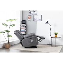 bronson gray lift chair   