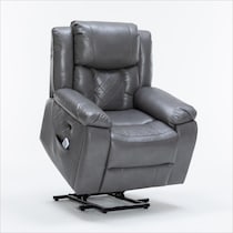 bronson gray lift chair   