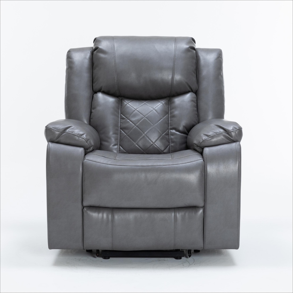 bronson gray lift chair   