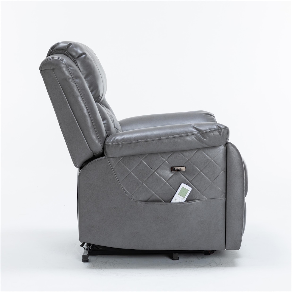 bronson gray lift chair   