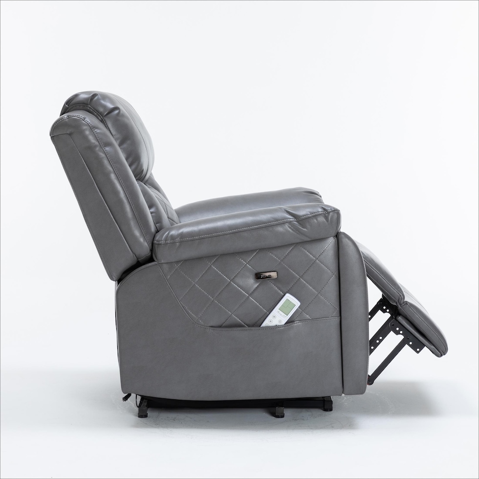 bronson gray lift chair   