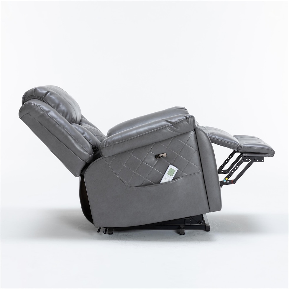 bronson gray lift chair   