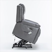 bronson gray lift chair   