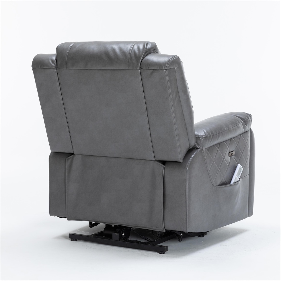 bronson gray lift chair   