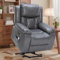 bronson gray lift chair   